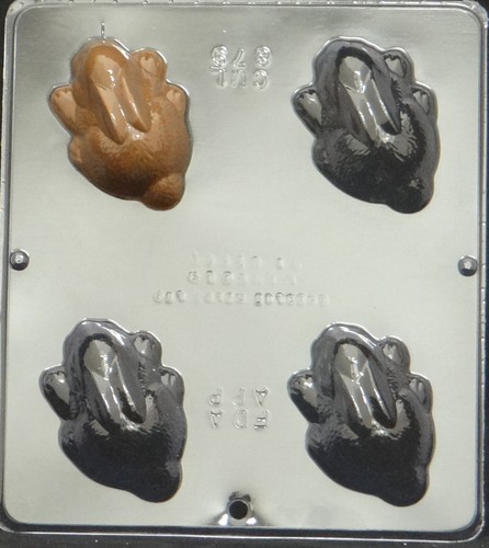 Rabbit top view chocolate - top,
