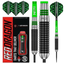 RED DRAGON Titan2 Tungsten Heavy Darts Set 32grams,36g,40g  Flights and Stems