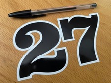 Retro Race Number 27 (Medium)