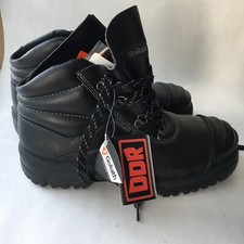 GOLIATH WORK BOOTS Leather Black DDR 6 39  SAFETY NEW Performance Steel Toe £69