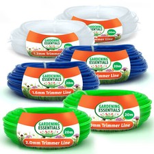 2x20M Garden Strimmer Trimmer Line Cord 1.2mm 1.6mm 2mm Nylon Wire Garden Grass