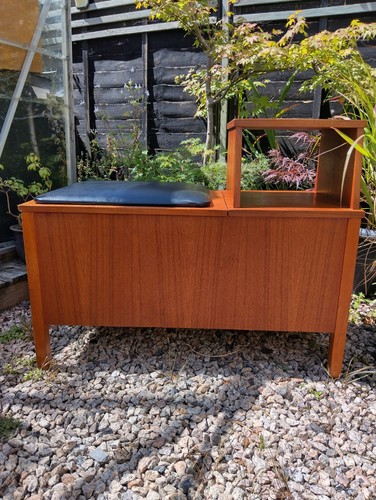Mid century hall seat with - mid,