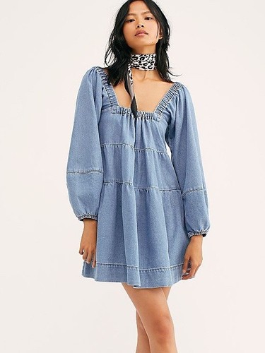 Free people lou jean tiered - lou,