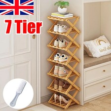 7 Tier Vertical Bamboo Folding