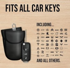 2 x Car Key Signal Blocker Case Faraday Cage Fob Pouch Keyless RFID Blocking Bag