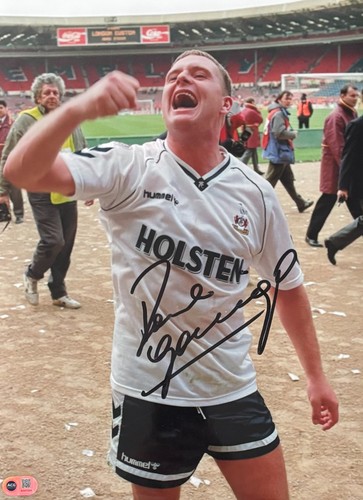 Paul gascoigne signed 16x12 - paul,