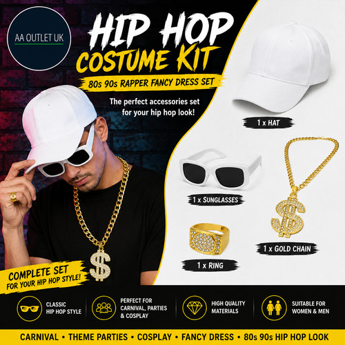 Hip hop costume kit rapper - costume,
