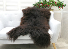 ICELANDIC SHEEPSKIN RUG BROWN