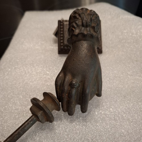 Victorian hand door - knocker,