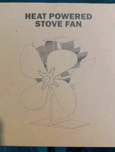 Stove fan with blades - with,