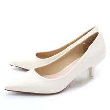 Ladies Pumps Pointed Toe Dress Shoes Womens Work Fashion Slip On Comfort Heels