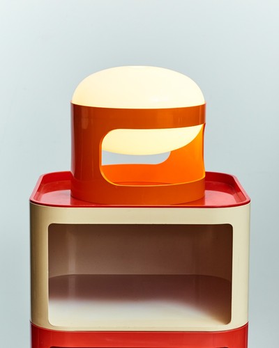 Iconic orange kd27 table lamp - iconic,