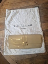 L.K. Bennett Women's Taupe Patent Leather Handbag