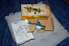 Vintage Diecast Dinky Toys #722 RAF Hawker Harrier VTOL Jet Fighter Plane Boxed