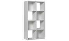 8 Cube Storage Unit White Wood