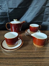 poole pottery chestnut brown 7