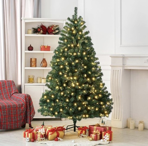 6ft pre lit artificial - 6ft, pre-lit