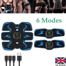 Rechargeable EMS Abdominal Muscle Stimulator ABS Trainer Toner Fitness Belt Kits