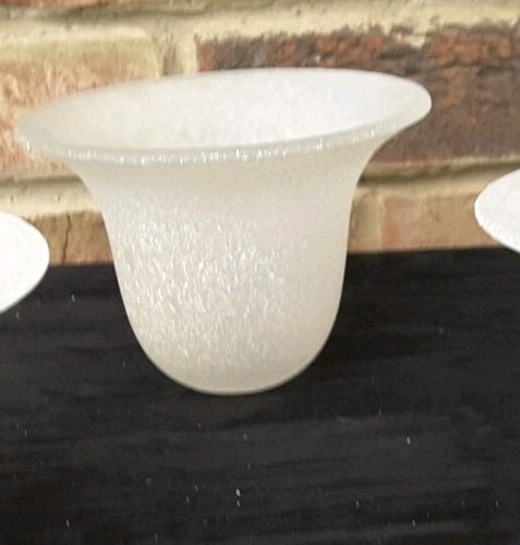 Glass lamp shade - glass, white