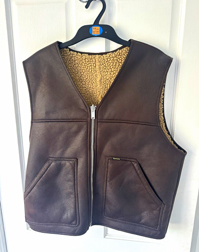 Supreme brown leather - brown,