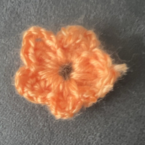 Handmade crochet floral - floral, round
