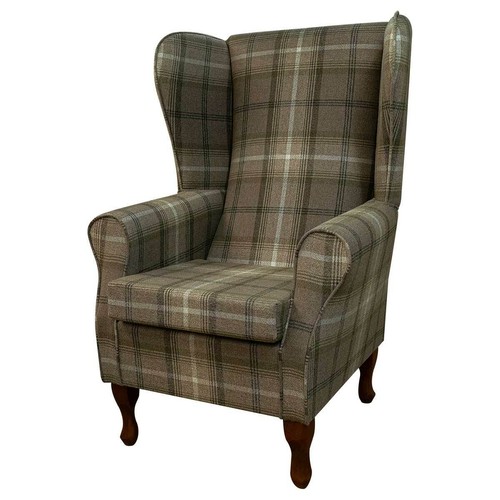 Tartan brown high back - tartan,