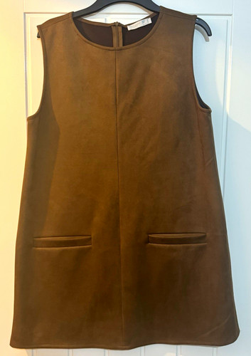 Primark brown faux suede shift - primark,