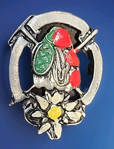 Vintage enamel polo brooch - polo,