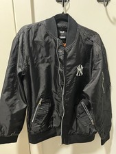 New York Yankees Bombet Jacket Black Satin MLB Unisex