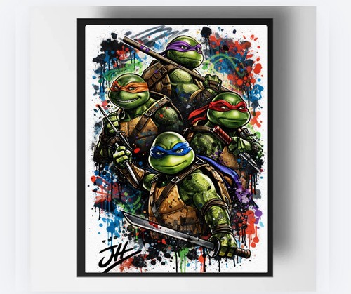 Glossy art print ninja - a4,