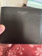YSL Black Leather Card Holder