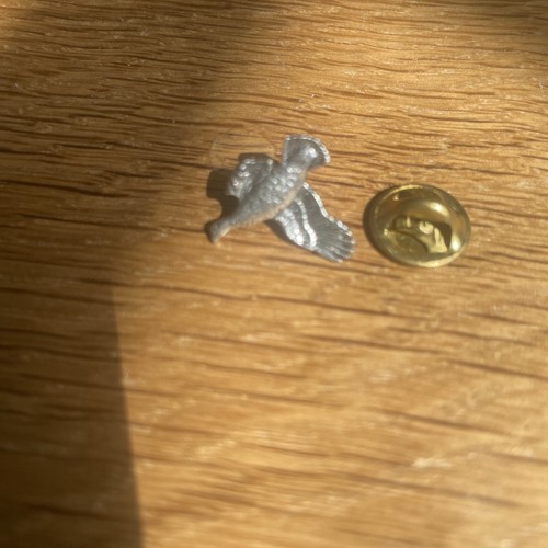 Pewter pin badge flying - pewter,