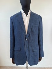 Stunning Hackett Classic Denim 100% Linen Summer Jacket Blazer RRP £550