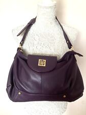 MODALU SHOULDER BAG GENUINE DARK PURPLE LEATHER DESIGNER