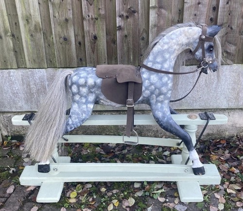 Antique rocking horse real - rocking,