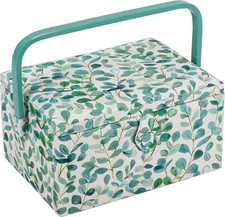 Hobby Gift Sewing Craft Storage Box Medium PVC Handle 25.5 x 18.5 x 14.5cm - NEW