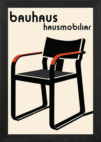 Bauhaus furniture poster - bauhaus,