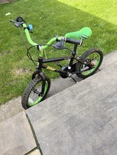 Apollo 14" Claws kids childrens bike in green and black.