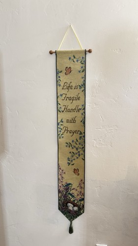 Vtg tapestry bell pull wall - pull,