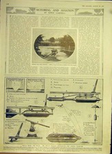 Original Old Antique Print