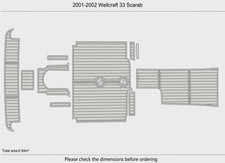 DuraEVA Seadek EVA Foam Boat flooring 2001-2002 Wellcraft 33 Scarab