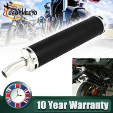15mm Motorcycle Muffler Exhaust Pipe DB Killer For 2 Stroke Motorized Moped