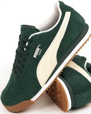 Puma Roma Suede Trainers Green