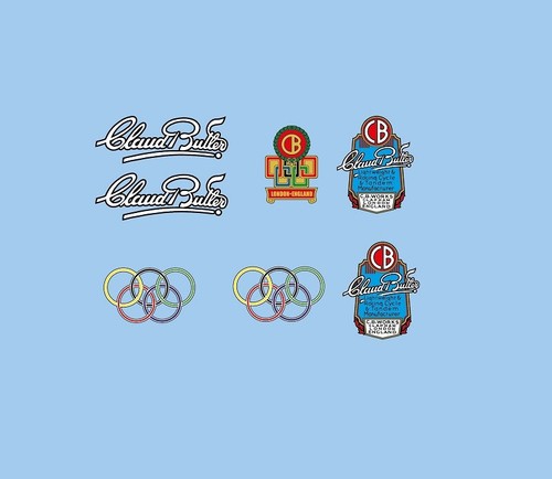 Claud butler bicycle decals - bicycle,