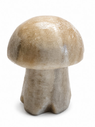 Carved stone mushroom figurine - stone,