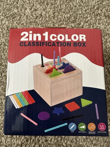 Montessori wooden colour shape - wooden,