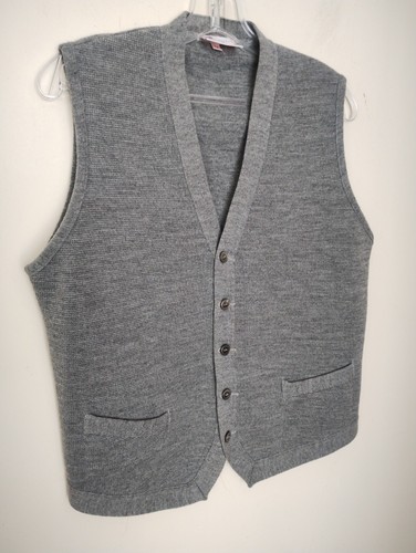 Grey knitted waistcoat - grey,