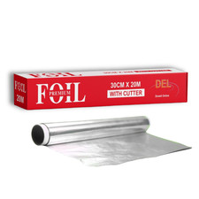 Aluminium foil roll 300mm - aluminium,