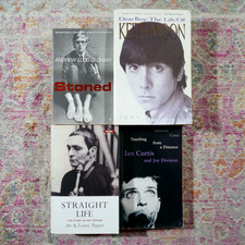 Music Biography Books X4 Keith Moon Art Pepper Ian Curtis Andrew Loog Oldham