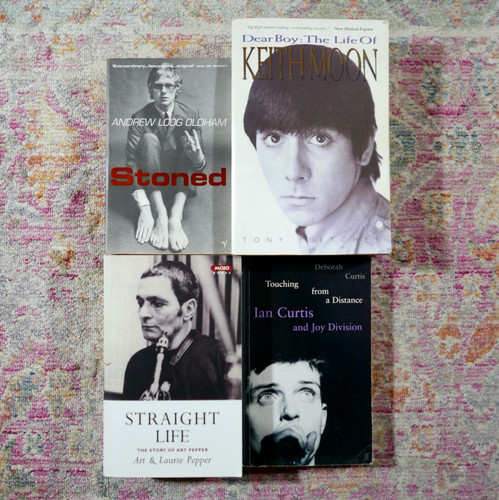 Music biography books keith - books, x4
